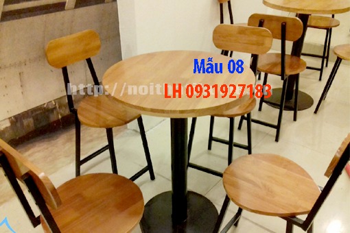 Bàn ghế quán cà phê tại Đà Nẵng, báo giá bàn ghế cà phê 8
