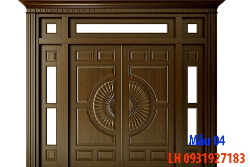 Đóng cửa gỗ tại Đà Nẵng, báo giá thi công cửa gỗ tự nhiên 4